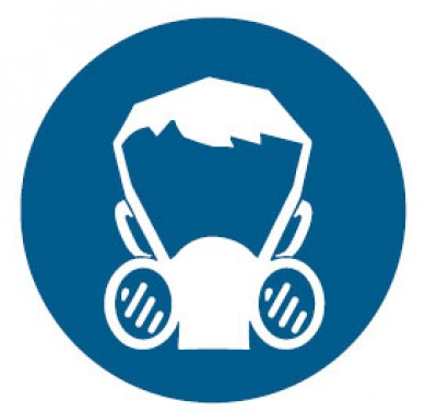 Half Face Respirator Pictogram