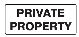 Private Property (Landscape)