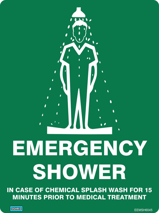 Emergency Shower Sign