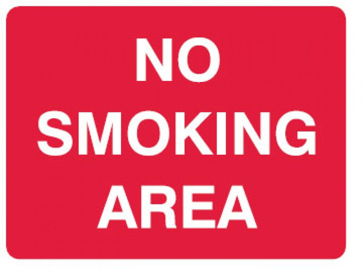 NO SMOKING AREA SIGN