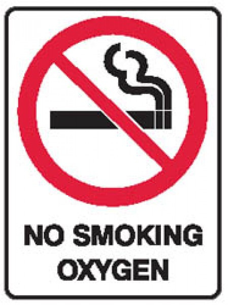 NO SMOKING OXYGEN SIGN
