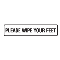 Please wipe your feet, Pack of 5