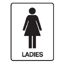 Ladies Toilet Sign