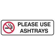 Please Use Ashtrays (Landscape)