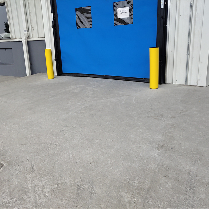 Polyflex bollard in action