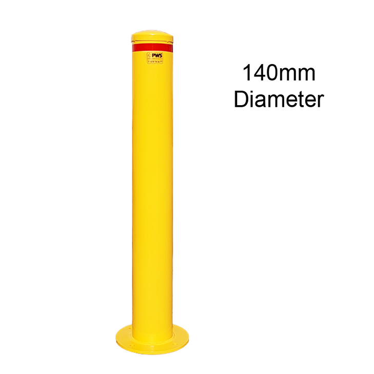 140mm diameter bolt-down bollards