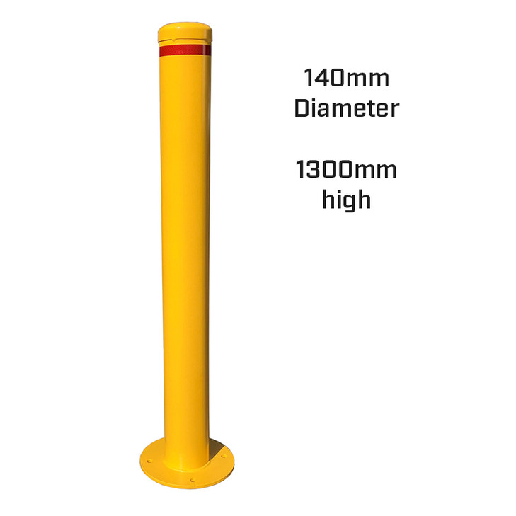 140mm Shared Zone Bolt-Down Bollard