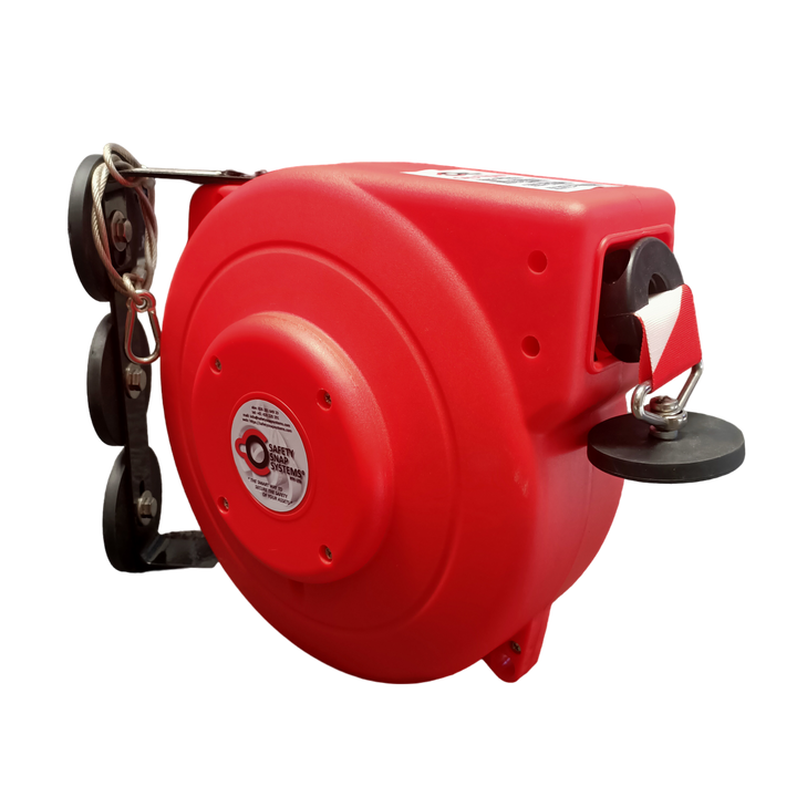 Retractable safety reel, 20metre with magnetic mount
