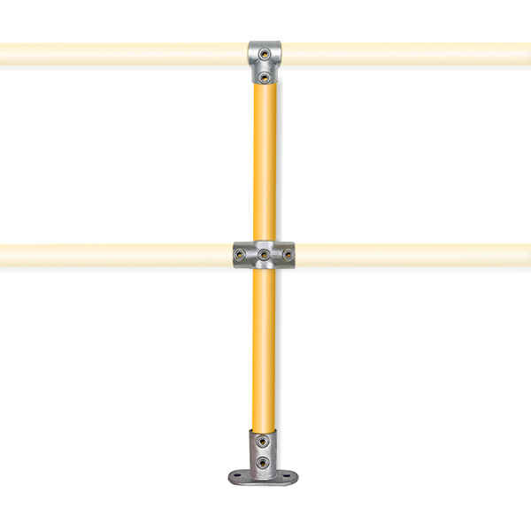 Intermediate quickclamp post, bolt-down