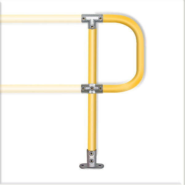 Quickclamp post with return rail