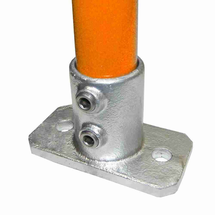 Heavy duty base flange for 48mm OD pipe