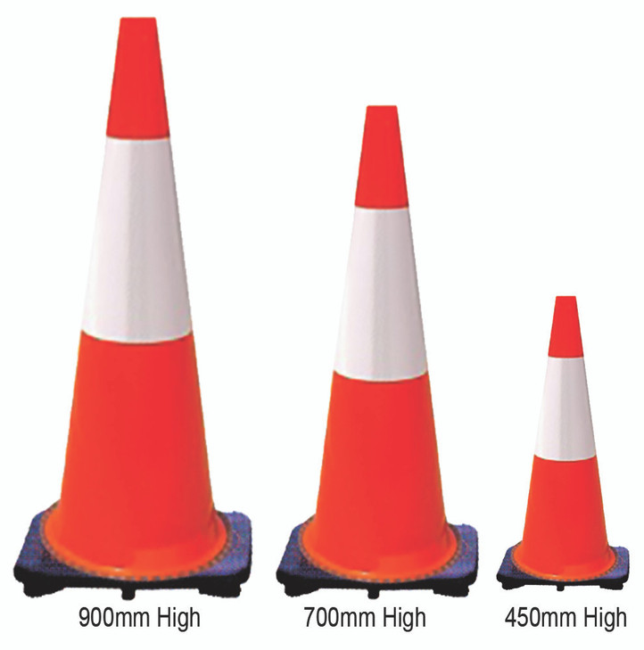 Standard Traffic Cone with Reflective Sleeve