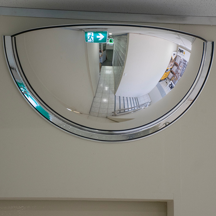 600mm half dome safety mirror