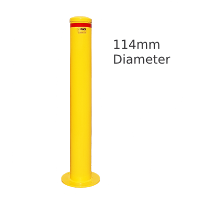 114mm diameter bolt-down bollards
