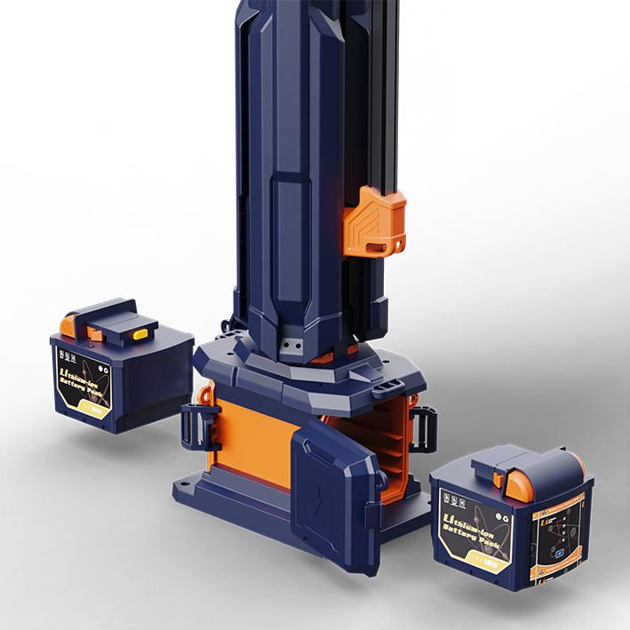 TL300 portable lighting tower battery access