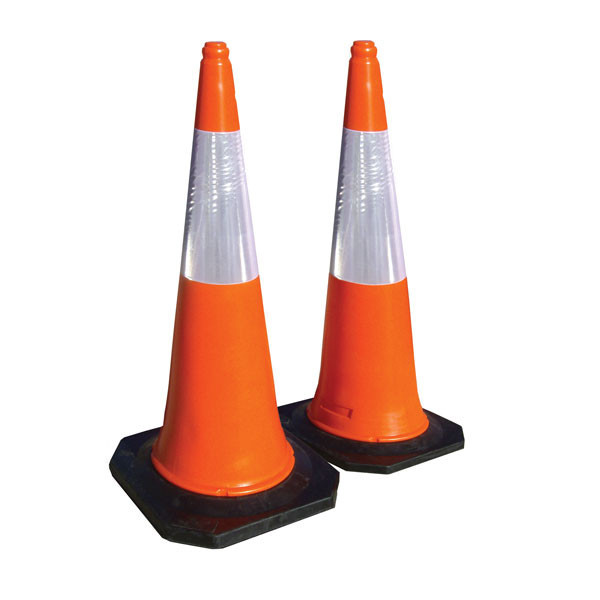 Mighty cone, 1metre high with reflective sleeve