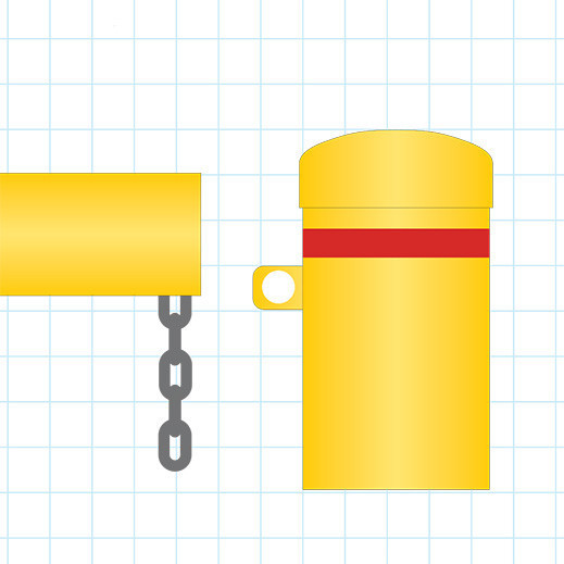 Chain, eyebolt and padlock system for locking swing gate