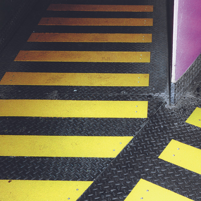 Treadsafe anti-slip walkway decking