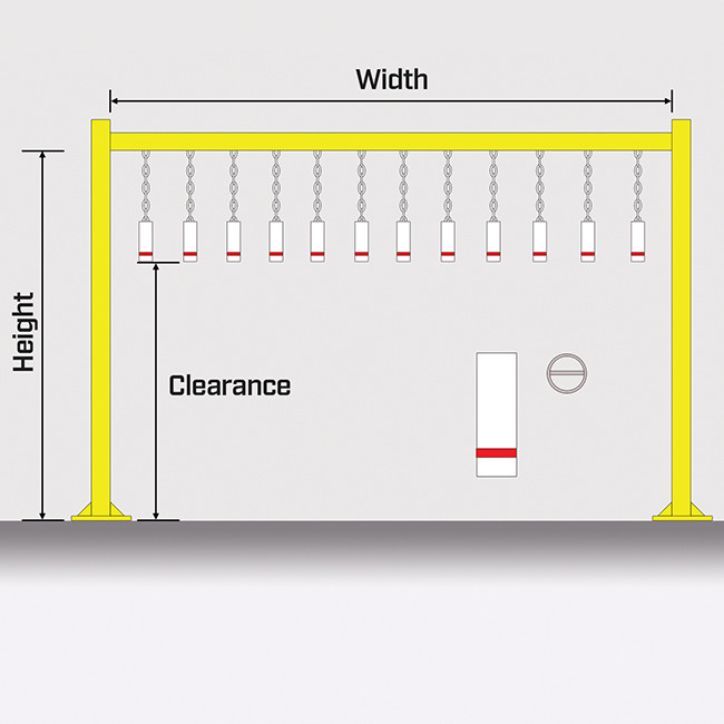 Height clearance curtain