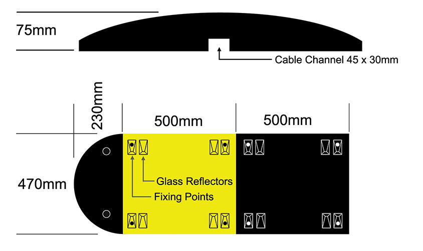 SH75HD speed hump specification