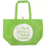 Food, Family, Friends & Aloha Reusable Grocery Bag