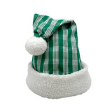 green palaka keiki santa hat