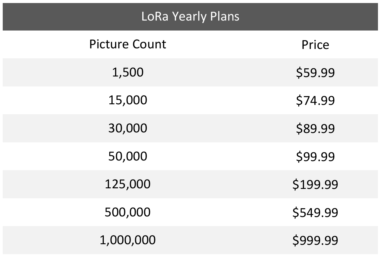 lora yearly plans