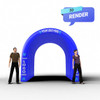 youth football inflatable tunnel and Event Entrances render