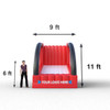 inflatable basketball court measurements