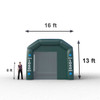 inflatable batting cages size