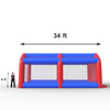 inflatable batting cage  size