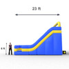 commercial inflatable water slides for adults measurements
