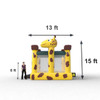 inflatable house size