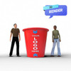 Inflatable Coffee Cup Render