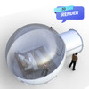 Inflatable Glamping  bubble perspective