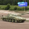 Tank T-72  inflatable army tank green