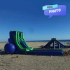 blow up water slide in sand