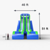 blow up water slide blue print front