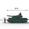 ZSU-23-4 Shilka inflatable tank decoy for sale Blueprint - Side View