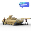 T-90  Inflatable tank for sale  size