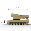 2K12 Kub (SA-6 Gainful) Missile Launcher Inflatable - Blueprint - Side View decoy military