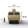 inflatable missile Patriot Missile Launcher- Blueprint - front view 2