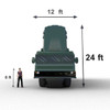 SA-21 Gravestone Radar Defense Inflatable Reference Image - Detailed  Blueprint - Front View russian decoy