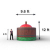 inflatable interactive games measurements