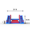 jousting bounce house measurements