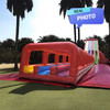 bounce house water slide front