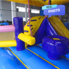 small bounce house with slide side