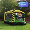 bounce houses with slides compact