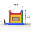 commercial bounce house measurement