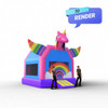 unicorn bounce house render